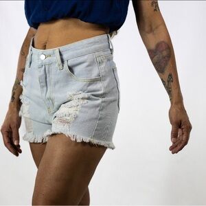 Highwaist Denim Short